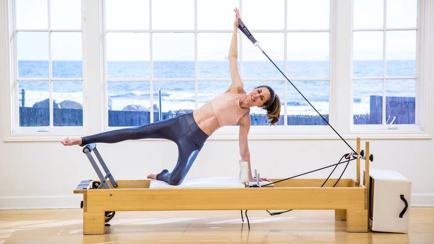 An ADVANCED Pilates Reformer exercise tapping into this weeks  #healingwithpilates 61 …