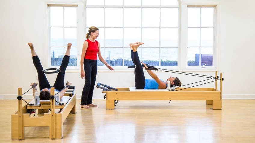 Trying reformer Pilates for the first time, Video published by  NAOMICLAIREFIT