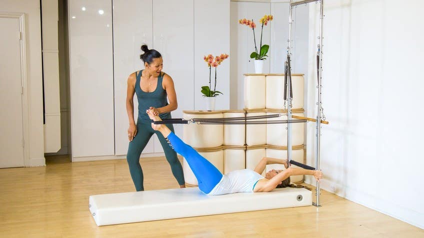 Cadillac Wall Unit with Platform Mat for Pilates