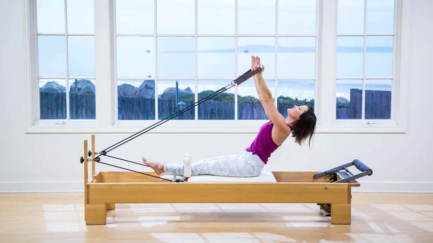 IRINA PILATES on Instagram: Intermediate to Advanced Reformer Pilates! 💪  Dynamic Reformer workout designed for those seeking an extra challenge!  Whether you're familiar with Reformer exercises or eager to progress, this  session