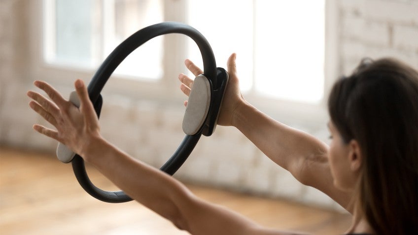  AeroPilates Magic Circle Pilates Ring with Workout