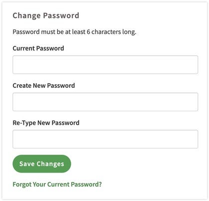 How do I change my password? (FAQs)