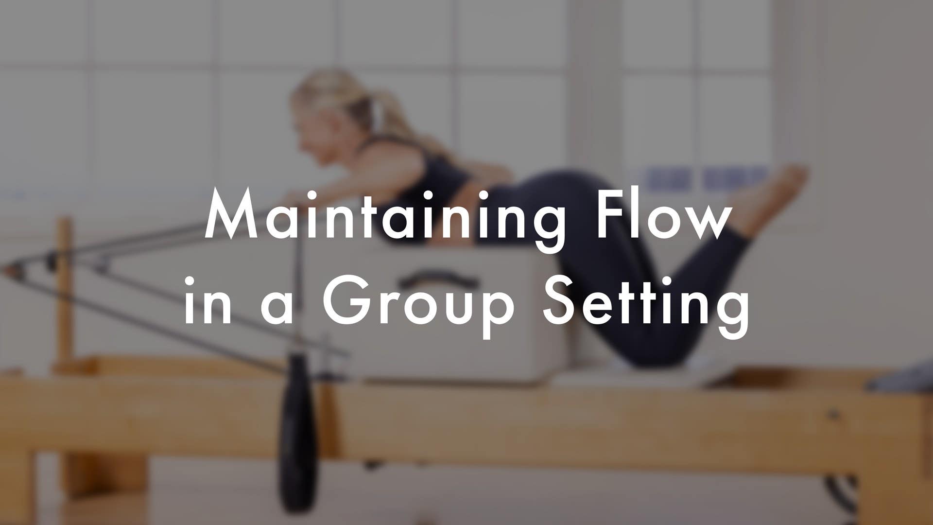 Maintaining Flow in a Group Setting